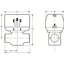 Honeywell Home İki Yollu Motorlu Vana Gövdesi 1'' - VCZAP1000/U