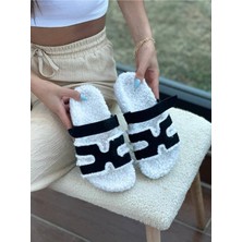 Yula Fashion Shoes Teddy Siyah Tüylü Ev Terliği