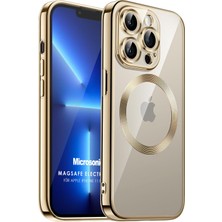 Microsonic Apple iPhone 11 Pro Max Kılıf Magsafe Luxury Electroplate Gold