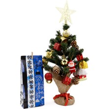 Repro Design Yılbaşı Temalı  Kese Kağıdı 8X20X5 cm 10 Adet Model:22