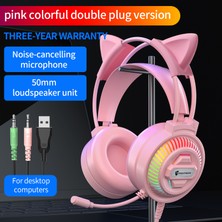 Jingyi Stereo Oyun Kulaklığı 7.1 Sanal Surround 3.5mm USB Oyun Kulaklık Mikrofonlu Kulaklık Bilgisayar Için LED Ps4 Xbox Pc Gamer (Yurt Dışından)