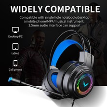 Jingyi G58 G60 Oyun Kulaklığı 7.1 Stereo Svirtual Surround Bas Kulaklık Mikrofonlu Kulaklık LED Işık Bilgisayar Pc Gamer Için Katlanabilir (Yurt Dışından)