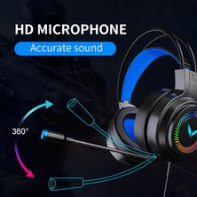 Jingyi G58 G60 Oyun Kulaklığı 7.1 Stereo Svirtual Surround Bas Kulaklık Mikrofonlu Kulaklık LED Işık Bilgisayar Pc Gamer Için Katlanabilir (Yurt Dışından)