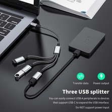 Jingyi Tip C - Çift USB Otg Adaptör USB 2.0 Tip-C Genişletme Hub Veri Şarj Örgü Cabo Samsung Galaxy S22 MacBook Pro Air iPad Için (Yurt Dışından)