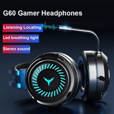 Jingyi Oyuncu Kulaklığı Oyun Müzik Mikrofonlu Kulaklıklar Bilgisayar Pc Xbox Ps4 Için Renkli Işık Kablolu Kulaklık Stereo Ses (Yurt Dışından)