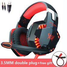 Kotion Each Kotıon Her Oyun Kulaklıkları, Derin Bas Stereo Kulaklık, Kablolu Arkadan Aydınlatmalı, Oyuncu Pc Dizüstü Ps4 Için Mikrofonlu Casque (Yurt Dışından)