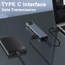 Jingyi USB C Hub 4K 30Hz Tip C - HDMI Uyumlu Pd 87W Adaptör Macbook Air Pro Samsung USB 3.0 Hub Çoklu Splitter Dönüştürücü (Yurt Dışından)