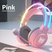 Jingyi Bluekaka Rgb Kulaklık Gamer Anahtarı Oyun Kablolu Mikrofonlu Kulaklıklar Stereo Oyun Kulaklığı Aşırı Kulak Kulaklık Ps5 Xbox (Yurt Dışından)