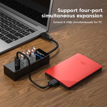 Jingyi Elough 4 Port USB Hub 3 0 Yüksek Hızlı Çoklu USB Splitter Adaptörü Otg Xiaomi Lenovo Pc Bilgisayar Aksesuarları 30/120 cm (Yurt Dışından)