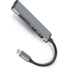 Jingyi Tip C Hub Yüksek Hızlı USB 3.0 Hub Splitter Kart Okuyucu Multiport ile Macbook Bilgisayar Aksesuarları Için Sd Tf Bağlantı Noktaları Hub USB (Yurt Dışından)