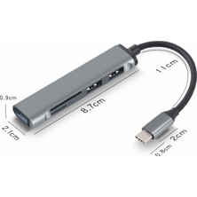 Jingyi Tip C Hub Yüksek Hızlı USB 3.0 Hub Splitter Kart Okuyucu Multiport ile Macbook Bilgisayar Aksesuarları Için Sd Tf Bağlantı Noktaları Hub USB (Yurt Dışından)