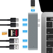 Jingyi USB 3.1 Tip-C Hub HDMI Adaptörü 4K Thunderbolt 3 USB C Hub 3.0 Tf Sd Okuyucu Yuvası Pd MacBook Air Pro M2 M1 Çip (Yurt Dışından)