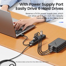 Jingyi Orıco USB 3.0 Hub 7 Port Splitter Yüksek Hızlı Iletim Tipi C Hub Dizüstü Genişleme Bilgisayar Bilgisayar Aksesuarları (Yurt Dışından)