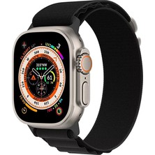 Seniee Apple Watch 42/44/45/49MM Naylon Örgü Kayış, Apple Watch Serisi 8/7/6/5/4/3/2/1/se Saat Kayışı (Yurt Dışından)