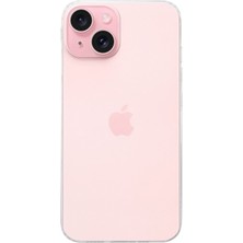 Kzy Apple iPhone 15 Plus Kapak Şeffaf Süper Silikon Kılıf