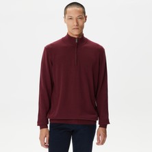 Nautica Erkek Bordo Standart Fit Dik Yakalı Kazak S37104T.6GB