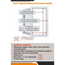 Oneplise Sineklik Plise Akordiyon Sürgülü Katlanır Kayar Sürgülü Kapı Sineklik (EN:0-120, BOY:0-240CM)