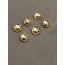 Karan Tuhafiye Ceket Hırka Kol Boyu Düğmesi Bombeli Gold 6'Lı Set 1,8 mm