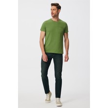Lee Cooper Jagger Normal Bel Dar Kesim Düz Paça Yeşil Erkek Jean Pantolon