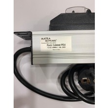 Matra Networks PDU 6'lı Alüminyum Sigortalı Rack Kabinet Tipi Grup Priz