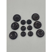 Karan Tuhafiye Rugan Düğme Trençkot ve Ceket Takım Seti Kahve Rengi