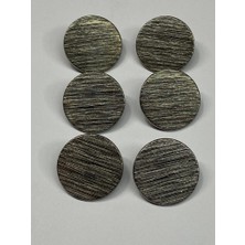 Karan Tuhafiye Trençkot Ceket Düğmesi Takımı Çizgili Para Model Antrasit