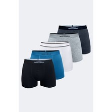 Malabadi Erkek Karışık Renk 5 Li Pamuk Elastan Boxer 5M075