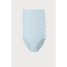 Malabadi Kadın Ekru 6 lı Paket Modal Dar Kalıp Extra Yüksek Bel Slip Külot 1955