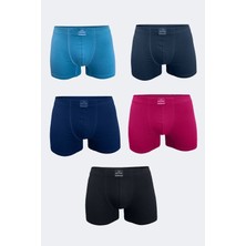 Malabadi Erkek Karışık Renk 5 Li Pamuk Elastan Boxer 5M074