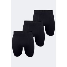 Malabadi Erkek 3 Lü Paket Siyah Uzun Paça Pişik Önleyici Modal Boxer 018 3M018