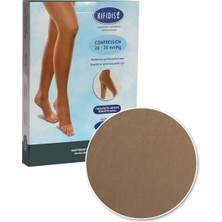 Kifidis 280 Den. 26-30 Mmhg Külotlu Mikrofiber Burnu Açık Bej / Beige - M