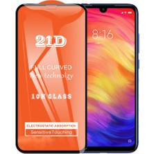 Bzontech Xiaomi Redmi Note 7 Ekran Koruyucu 21D Kırılmaz Cam