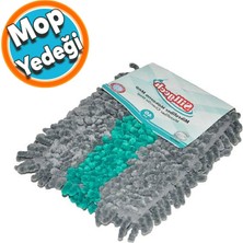 Nzb Ev Ofis Iş Yeri  Zemin Parke Mikrofiber Makarna Temizlik Kurulama Mop Vileda Yedeği 40 cm EH320