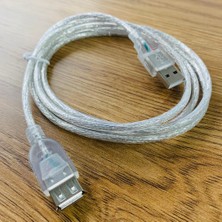 Ata Elektronik 10 Metre 10MT 5 Metre Kaliteli 5mt USB 2.0 Şeffaf USB Uzatma Kablo Wifi Anten Ip Kamera Pc Bilgisayar Tv USB Mouse Klavye Yazıcı Flash Uzatıcı Dişi Erkek - Gerçek USB 2.0