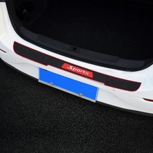 Carhanson Honda Accord Cr-V Hr-V 2023 Için Kauçuk Arka Tampon Ayak Plakası Koruyucu - Siyah (Yurt Dışından)