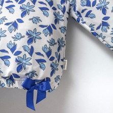 Jol Baby Jolbaby Fiyonk Detaylı Çiçekli Kız Çocuk Sweatshirt Bluz