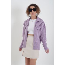 Zelish My Sister Fırfır ve Düğme Detaylı Hırka