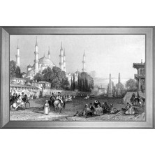 DB Sanat Eski Istanbul At Meydanı Motifli Kanvas Tablo