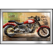 DB Sanat Triumph Motosiklet-1 Motifli Kanvas Tablo