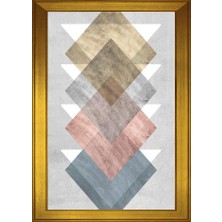 DB Sanat Soyut Şekiller Motifli Kanvas Tablo