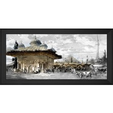 DB Sanat Eski Istanbul 3. Ahmet Çeşmesi Motifli Kanvas Tablo
