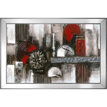 DB Sanat Soyut Şekiller Motifli Kanvas Tablo