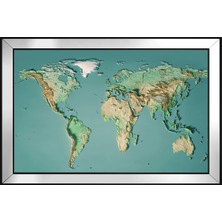 DB Sanat Harita Temalı Kanvas Tablo