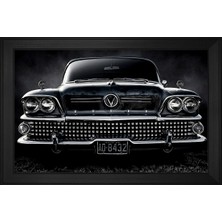 DB Sanat Siyah 1958 Buick Special Araba Motifli Kanvas Tablo