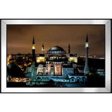 DB Sanat Ayasofya ve Gece Motifli Kanvas Tablo