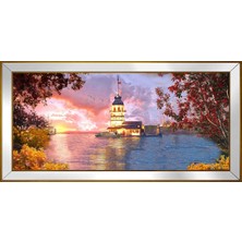 DB Sanat Şafak Sökerken Kız Kulesi Motifli Kanvas Tablo