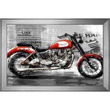 DB Sanat Triumph Motosiklet-2 Motifli Kanvas Tablo