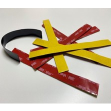 3m Vhb Güçlü Yapışkanlı Çift Taraflı Akrilik Bant Siyah - 1,5 cm Genişlik - 14 cm Uzunluk