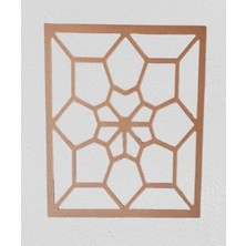Bengi Ticaret Hobi Adn Dekoratif Çerçeve Çiçek Motifli Ahşap Mdf Ham Cnc Kesim El Yapım
