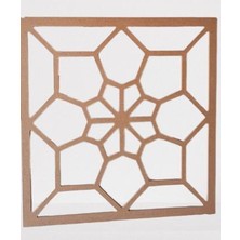 Bengi Ticaret Hobi Adn Dekoratif Çerçeve Çiçek Motifli Ahşap Mdf Ham Cnc Kesim El Yapım